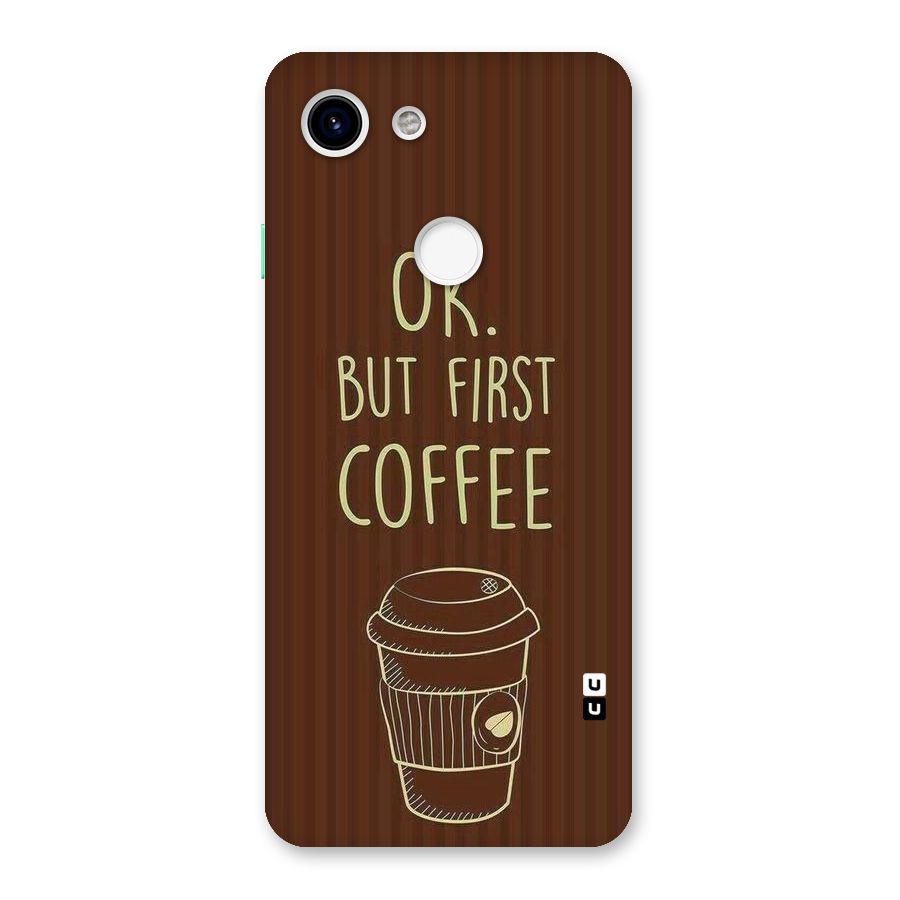 Coffee Stripes Back Case for Google Pixel 3