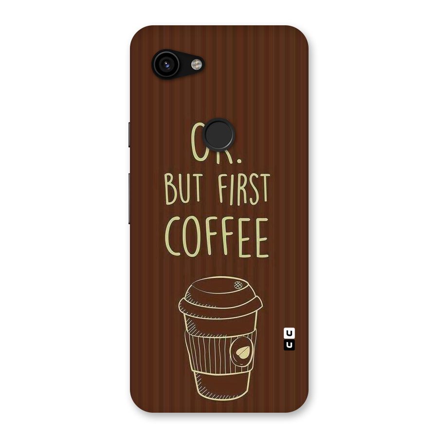 Coffee Stripes Back Case for Google Pixel 3a