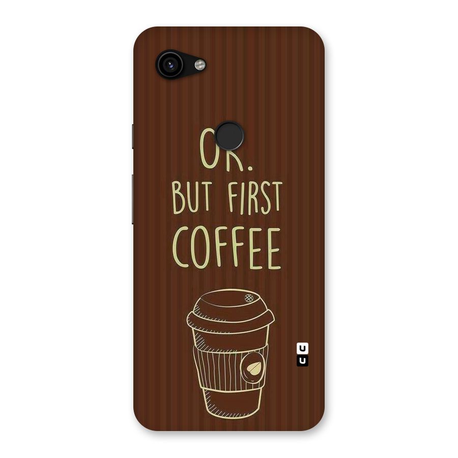 Coffee Stripes Back Case for Google Pixel 3a XL