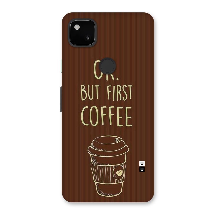 Coffee Stripes Back Case for Google Pixel 4a