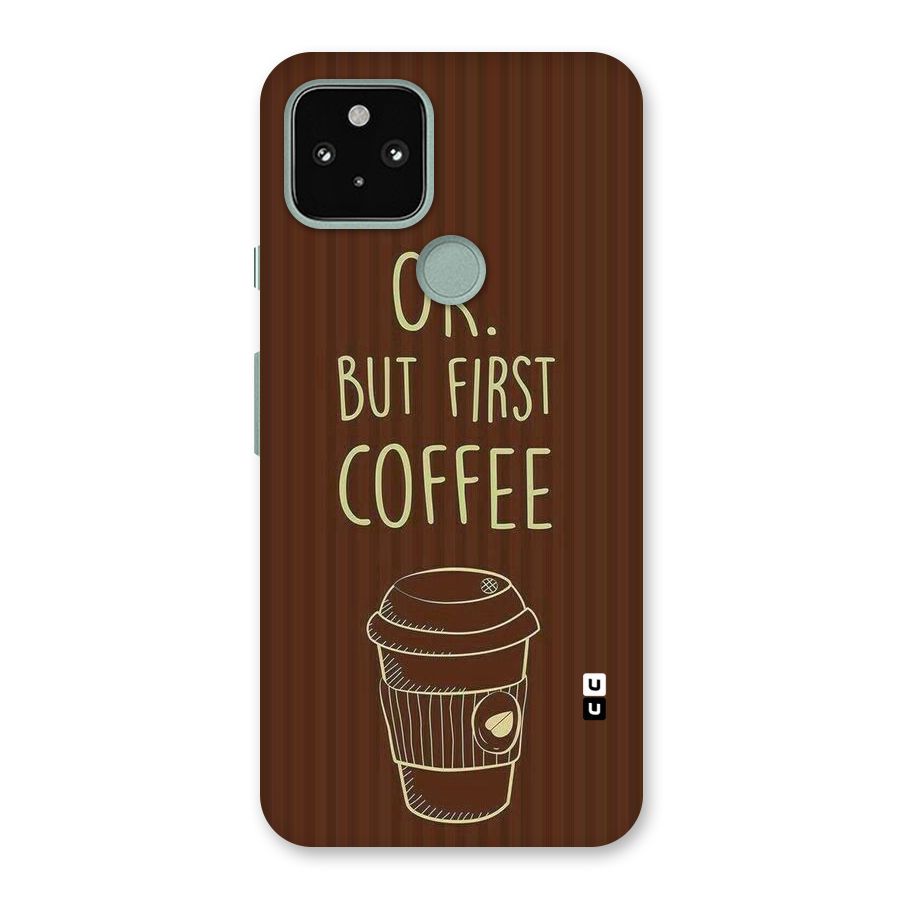 Coffee Stripes Back Case for Google Pixel 5