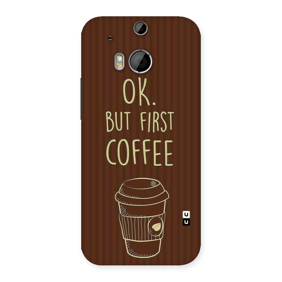 Coffee Stripes Back Case for HTC One M8