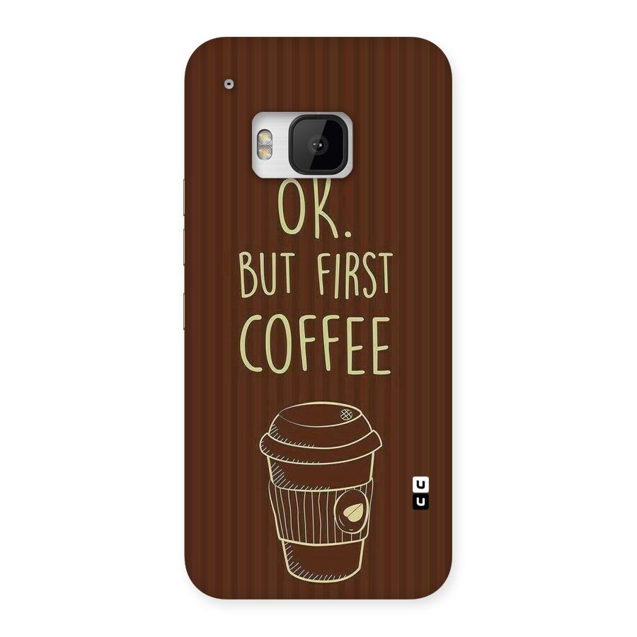 Coffee Stripes Back Case for HTC One M9