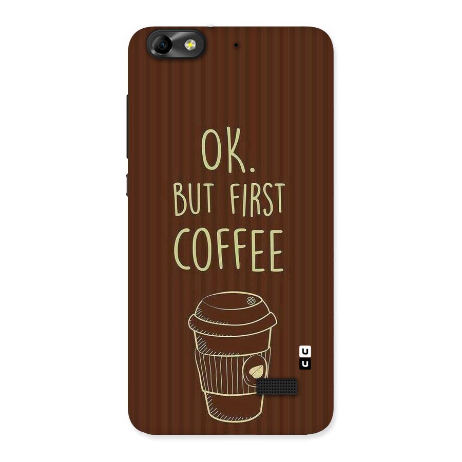 Coffee Stripes Back Case for Honor 4C