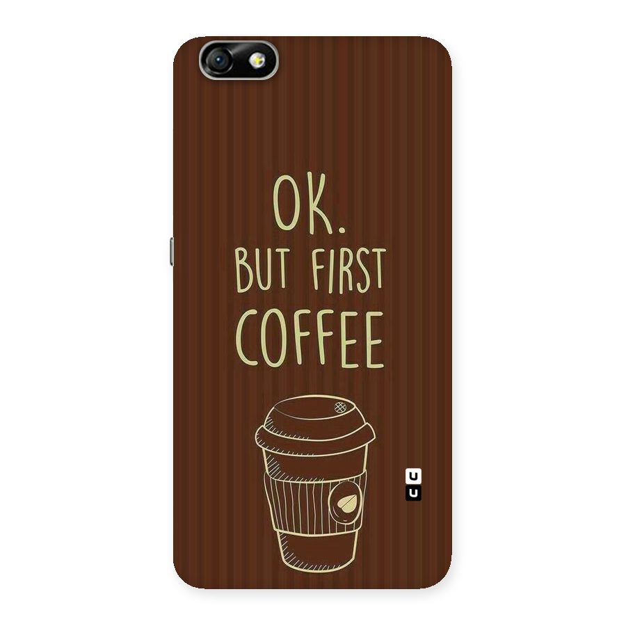 Coffee Stripes Back Case for Honor 4X