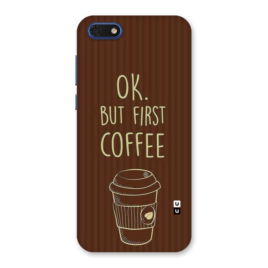 Coffee Stripes Back Case for Honor 7s