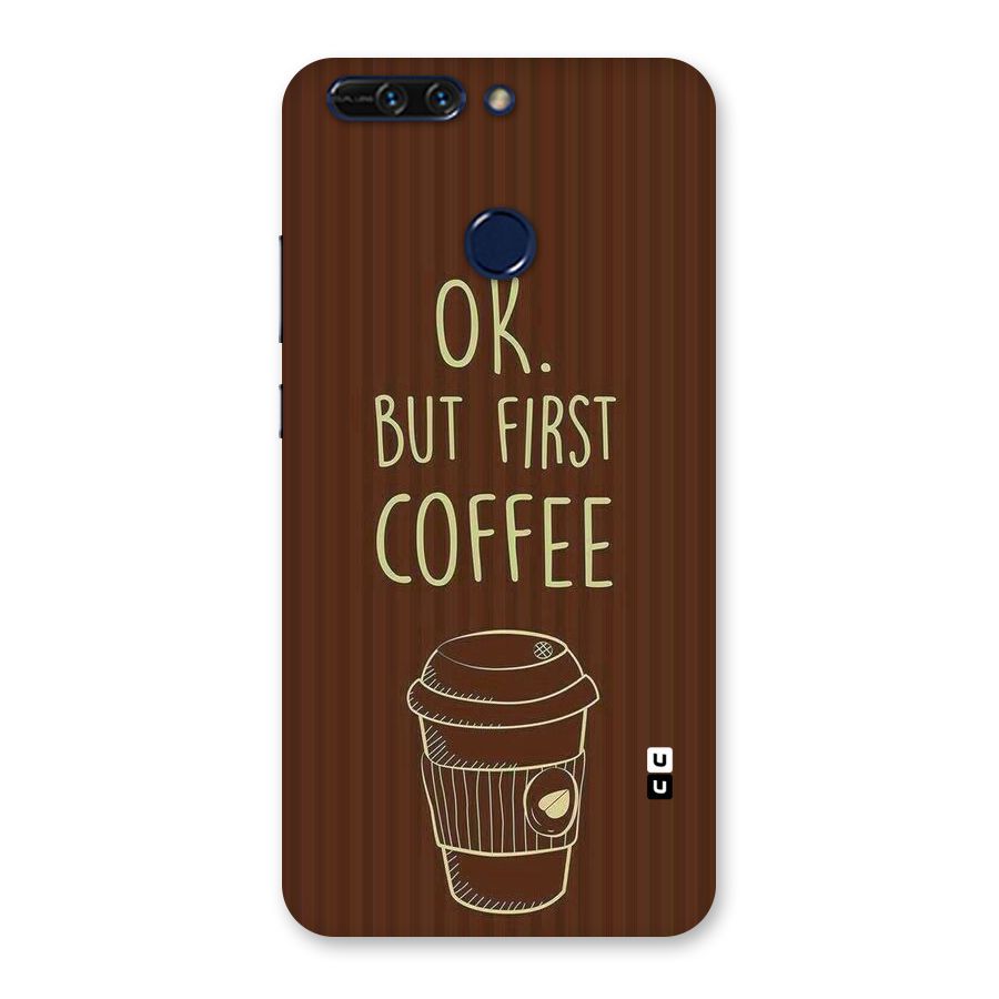 Coffee Stripes Back Case for Honor 8 Pro