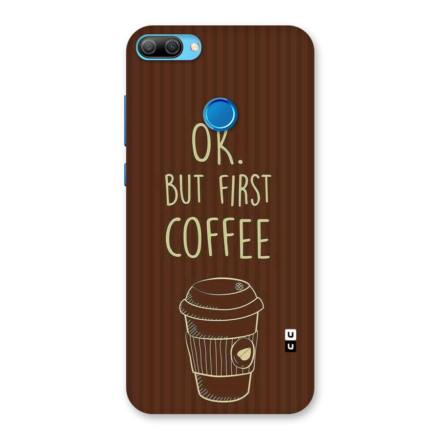 Coffee Stripes Back Case for Honor 9N