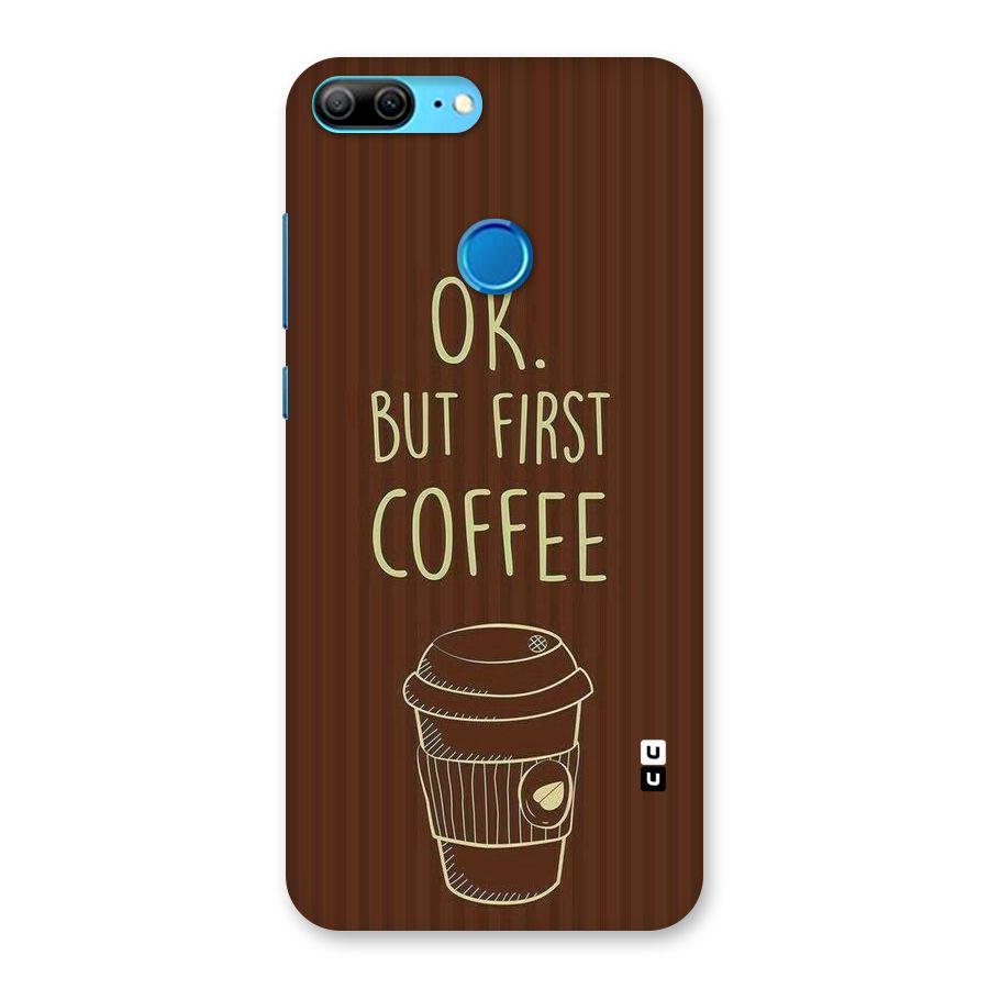 Coffee Stripes Back Case for Honor 9 Lite