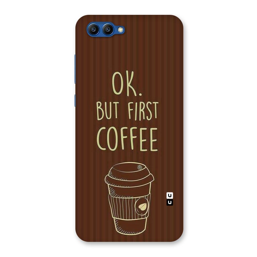 Coffee Stripes Back Case for Honor View 10