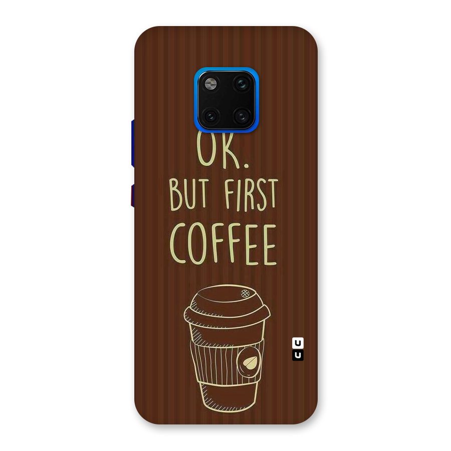 Coffee Stripes Back Case for Huawei Mate 20 Pro
