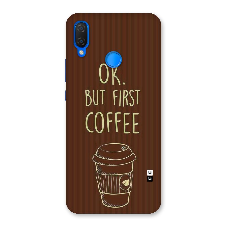 Coffee Stripes Back Case for Huawei P Smart+