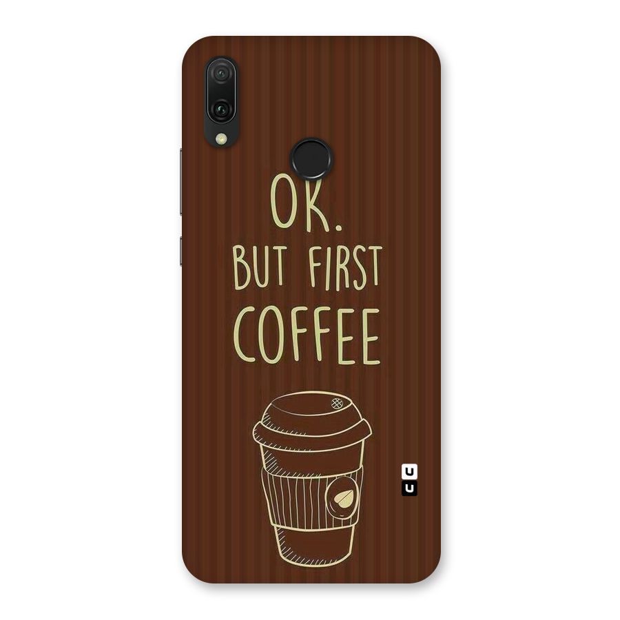 Coffee Stripes Back Case for Huawei Y9 (2019)