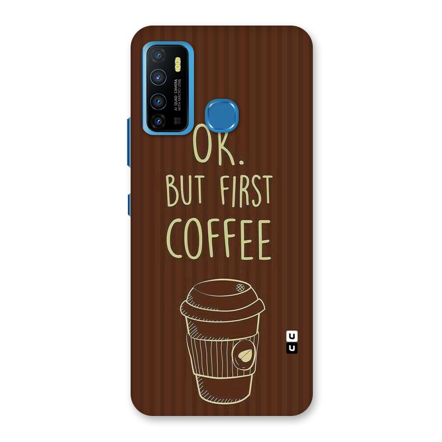 Coffee Stripes Back Case for Infinix Hot 9
