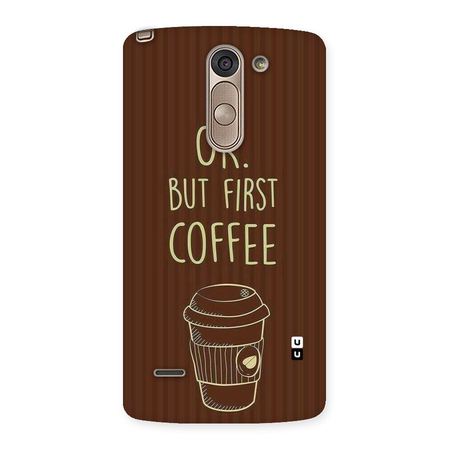 Coffee Stripes Back Case for LG G3 Stylus