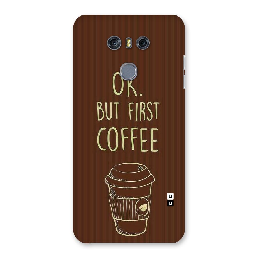 Coffee Stripes Back Case for LG G6