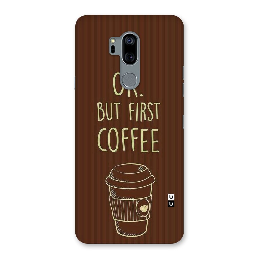 Coffee Stripes Back Case for LG G7