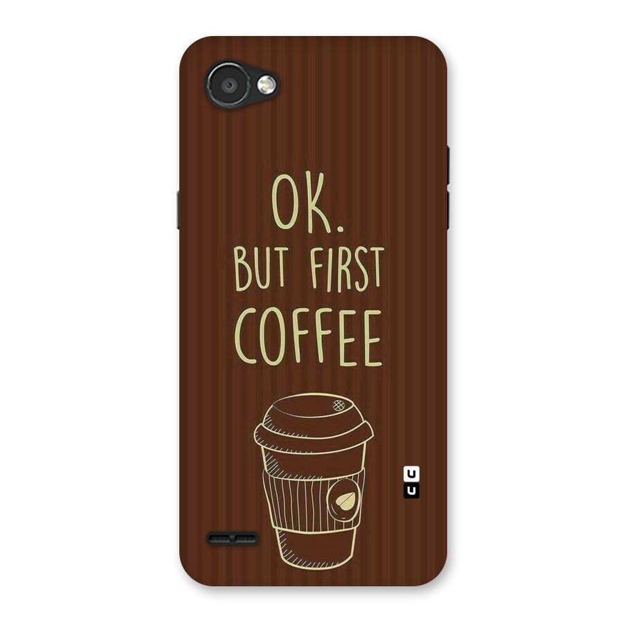 Coffee Stripes Back Case for LG Q6