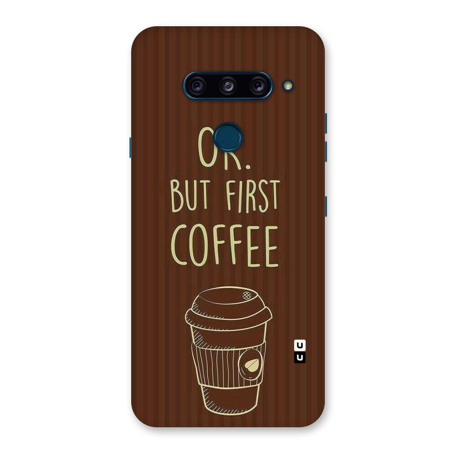 Coffee Stripes Back Case for LG  V40 ThinQ
