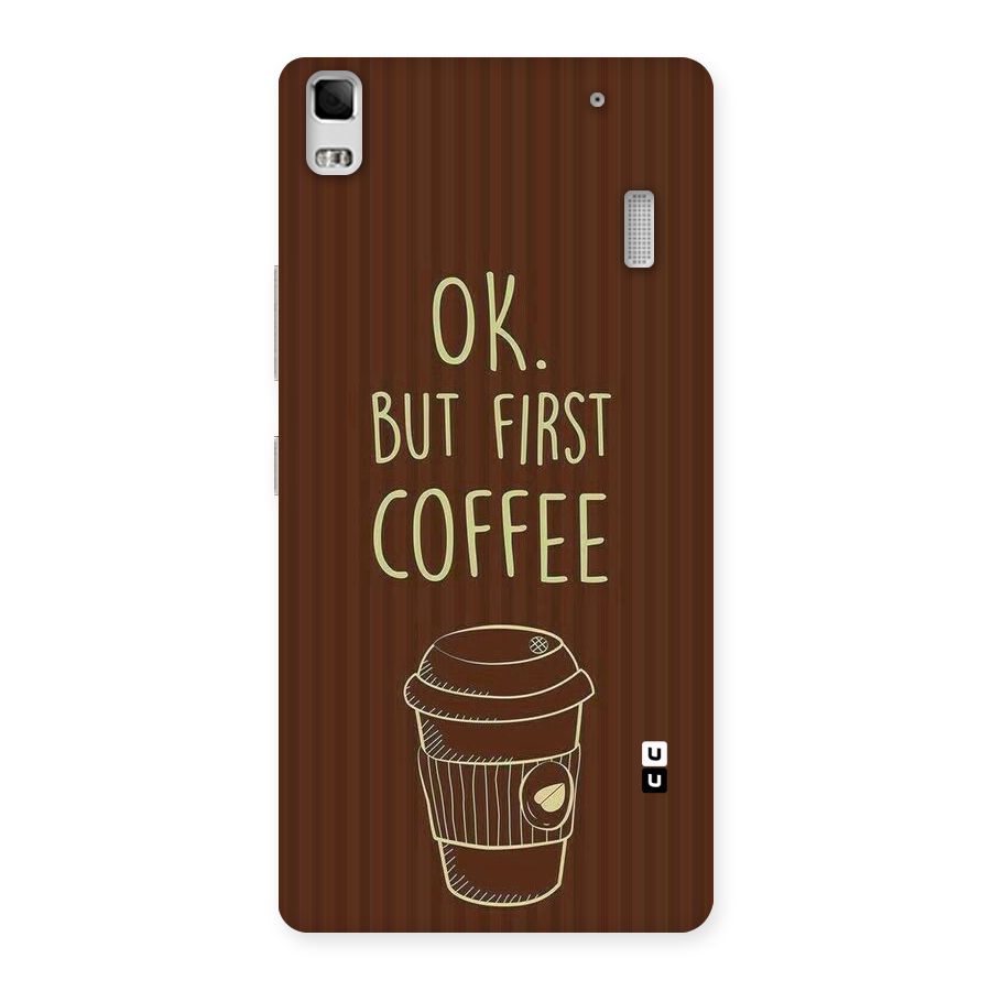Coffee Stripes Back Case for Lenovo K3 Note
