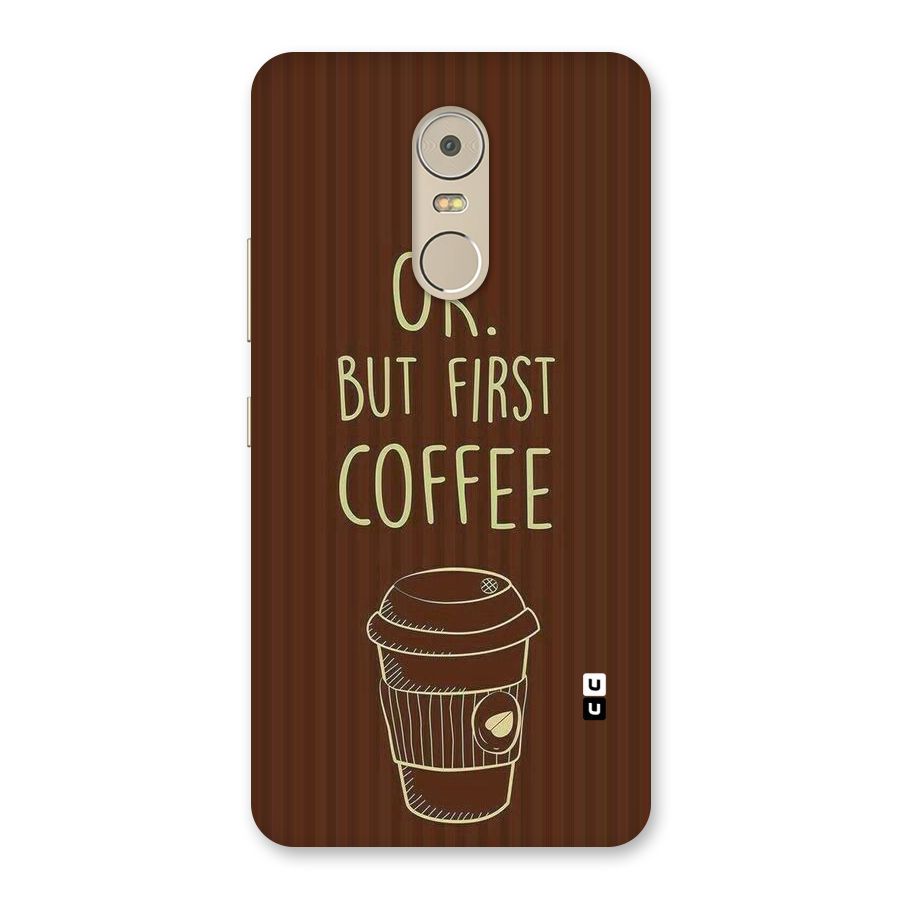 Coffee Stripes Back Case for Lenovo K6 Note