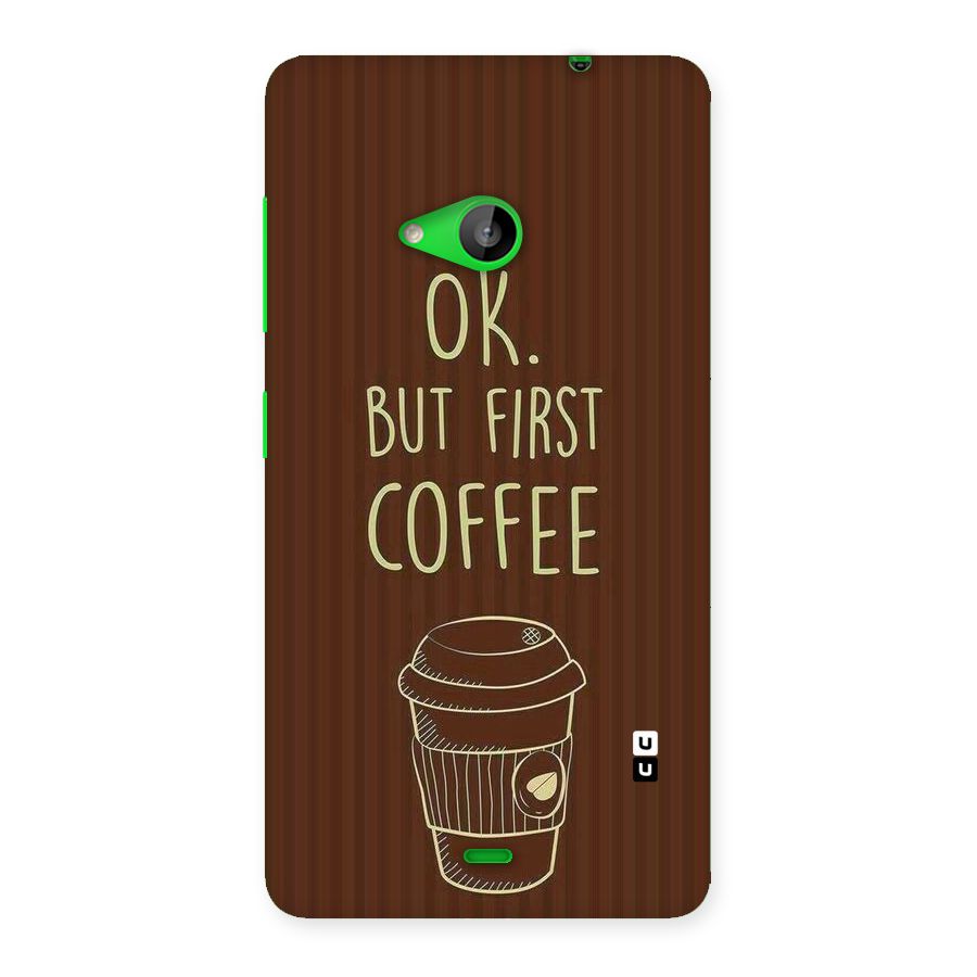 Coffee Stripes Back Case for Lumia 535