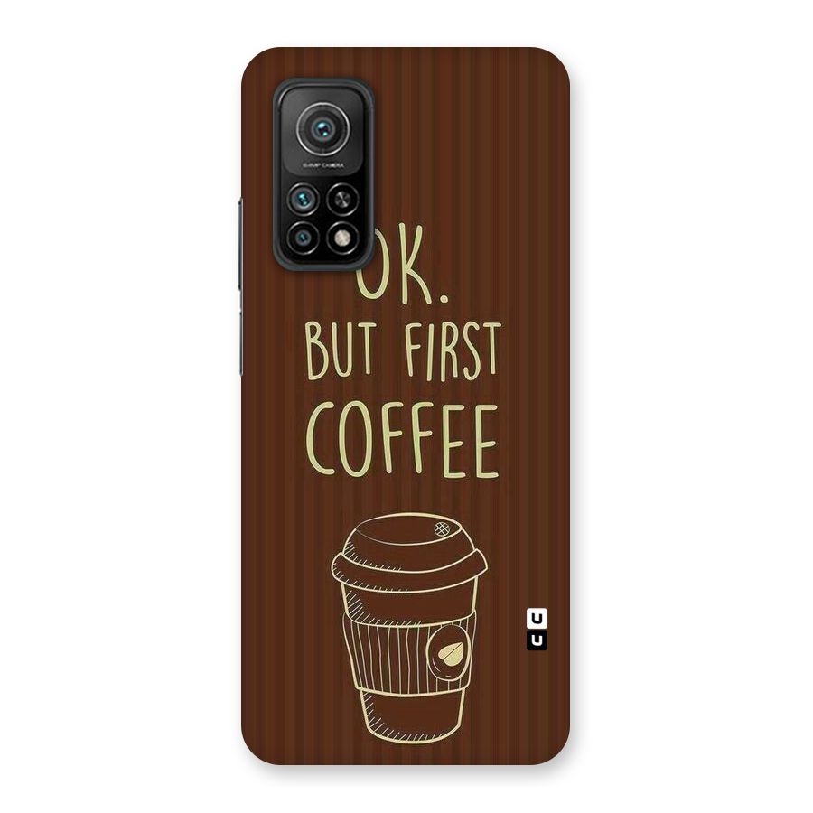 Coffee Stripes Back Case for Mi 10T 5G