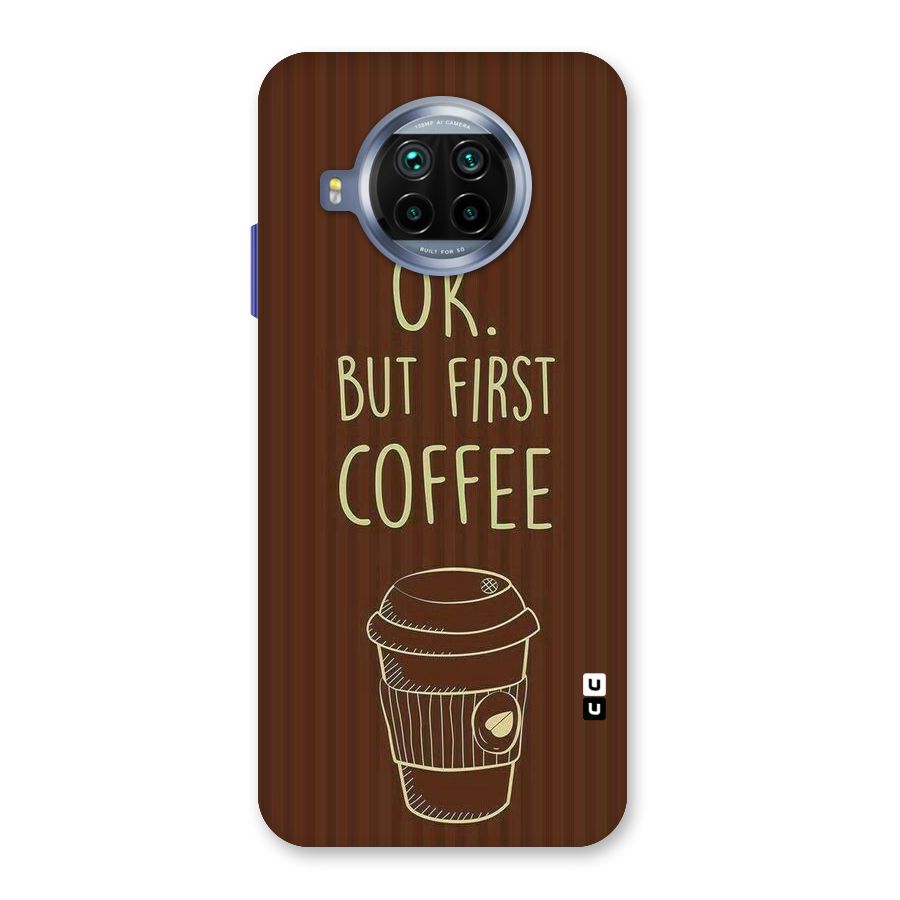 Coffee Stripes Back Case for Mi 10i