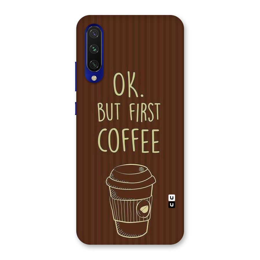 Coffee Stripes Back Case for Mi A3
