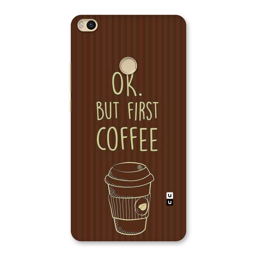 Coffee Stripes Back Case for Mi Max 2