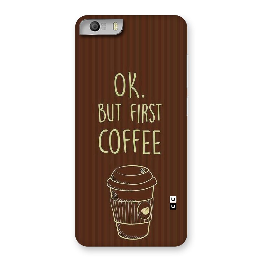 Coffee Stripes Back Case for Micromax Canvas Knight 2