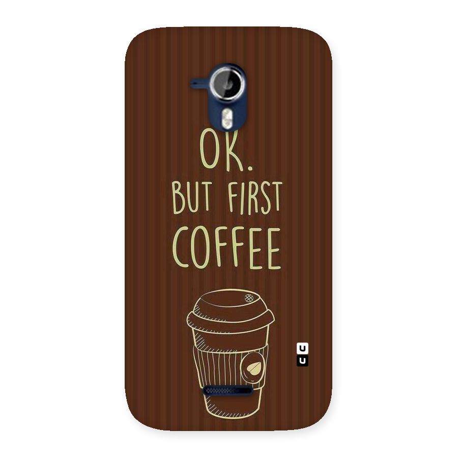 Coffee Stripes Back Case for Micromax Canvas Magnus A117