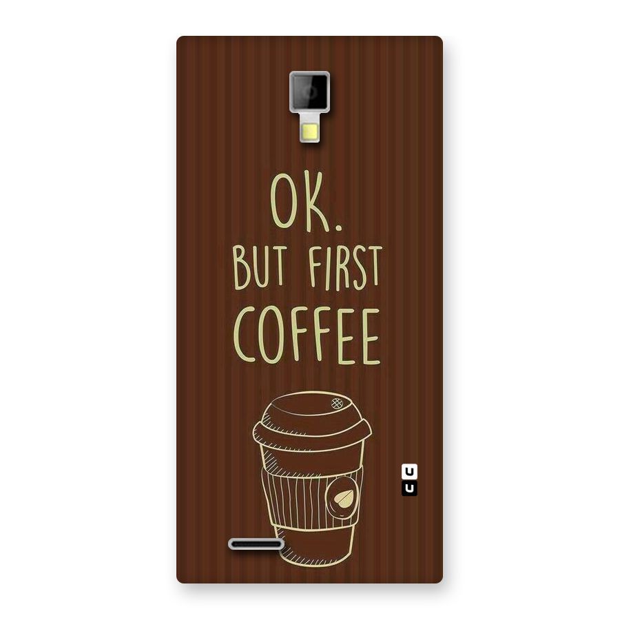 Coffee Stripes Back Case for Micromax Canvas Xpress A99
