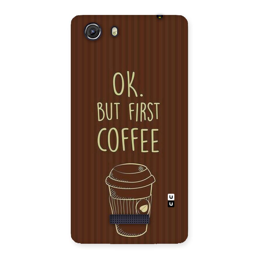 Coffee Stripes Back Case for Micromax Unite 3