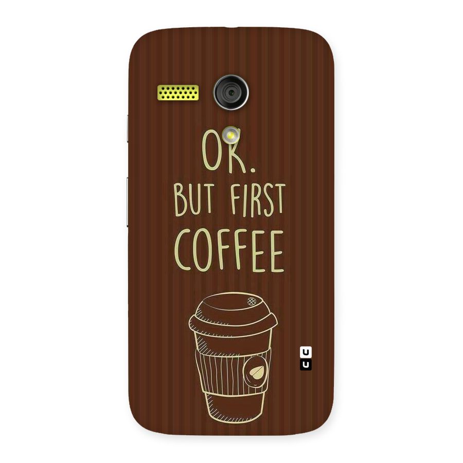 Coffee Stripes Back Case for Moto G