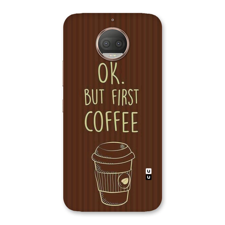 Coffee Stripes Back Case for Moto G5s Plus