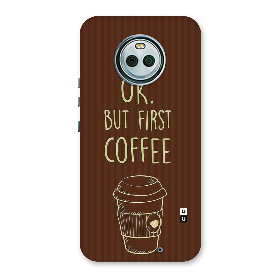 Coffee Stripes Back Case for Moto X4
