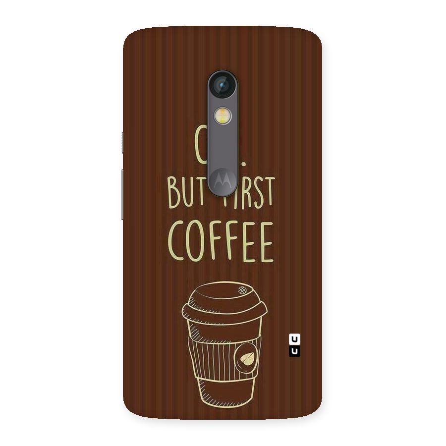 Coffee Stripes Back Case for Moto X Play