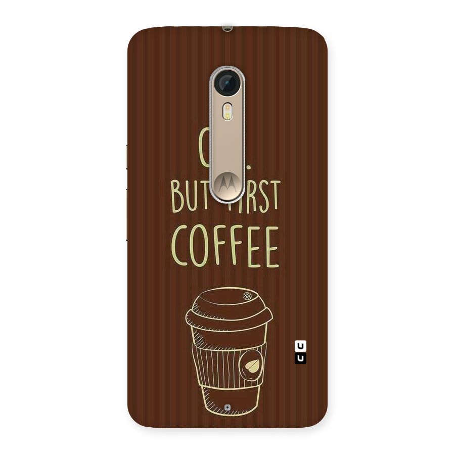 Coffee Stripes Back Case for Motorola Moto X Style