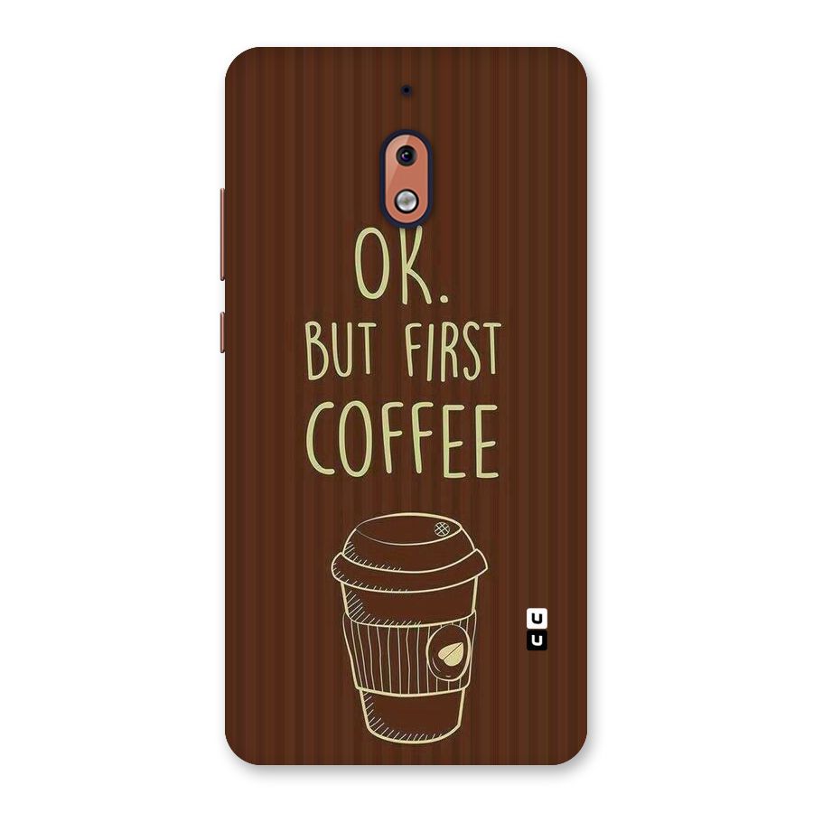 Coffee Stripes Back Case for Nokia 2.1