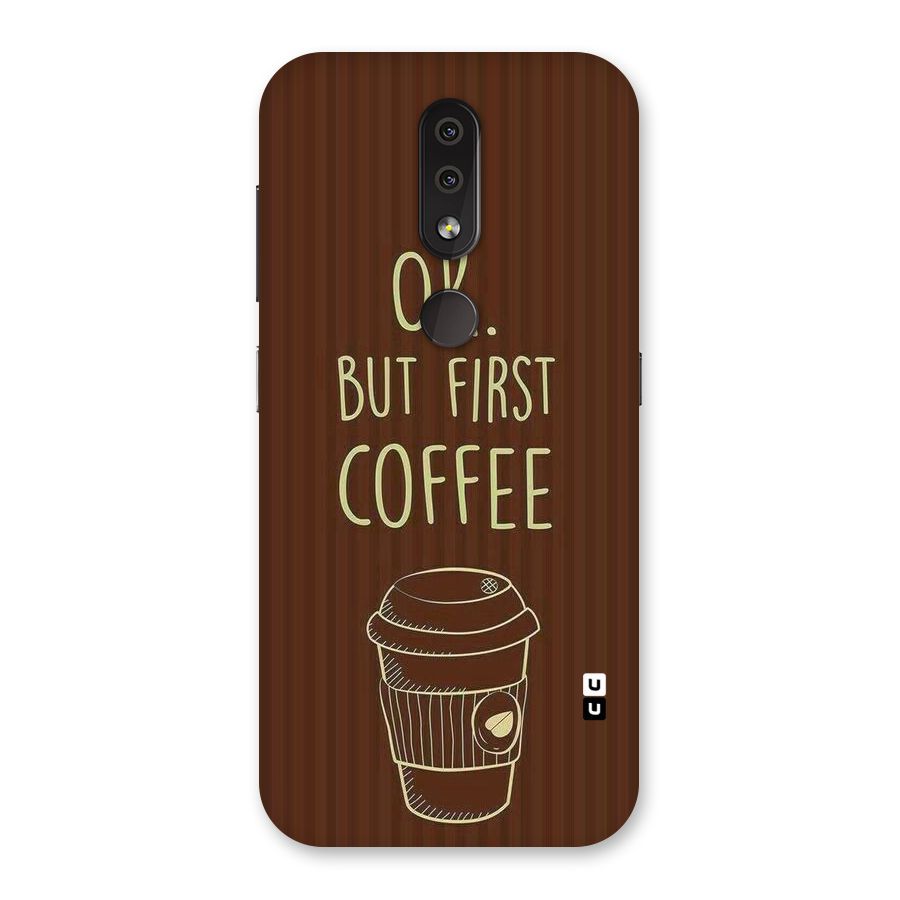 Coffee Stripes Back Case for Nokia 4.2
