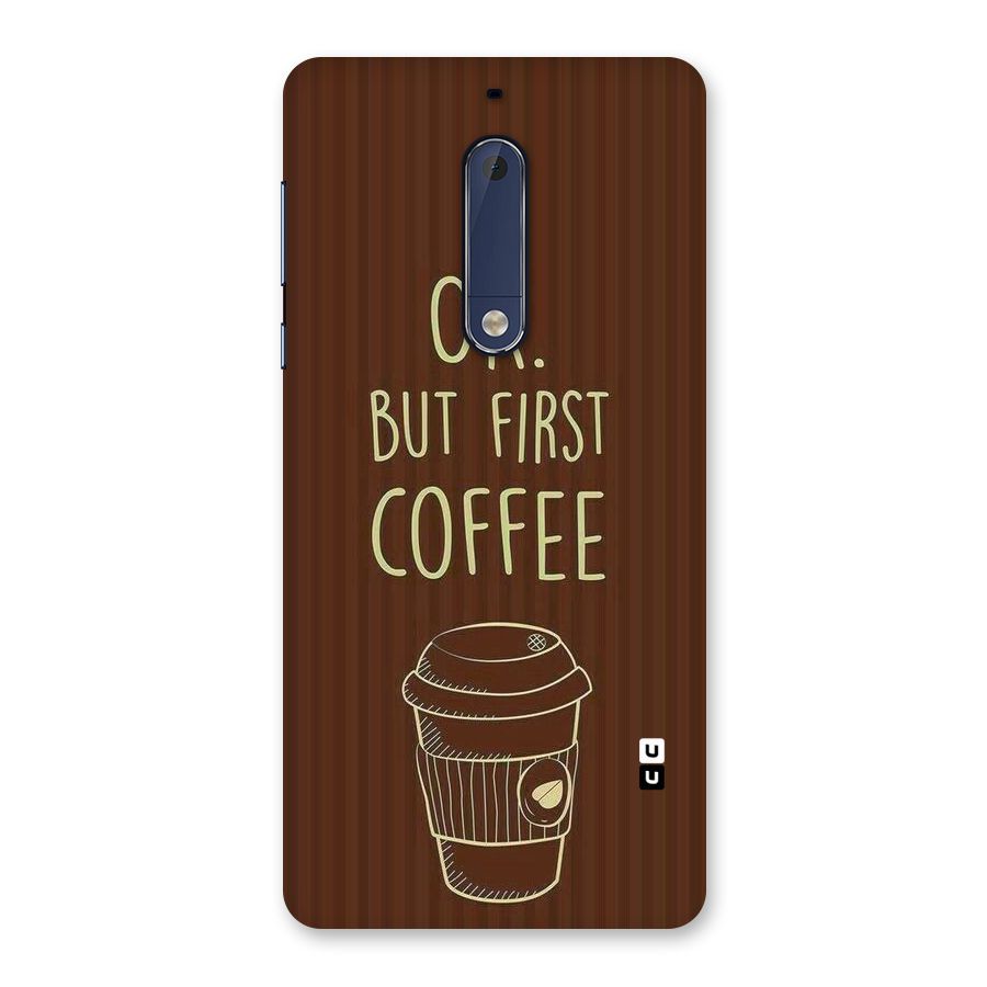 Coffee Stripes Back Case for Nokia 5