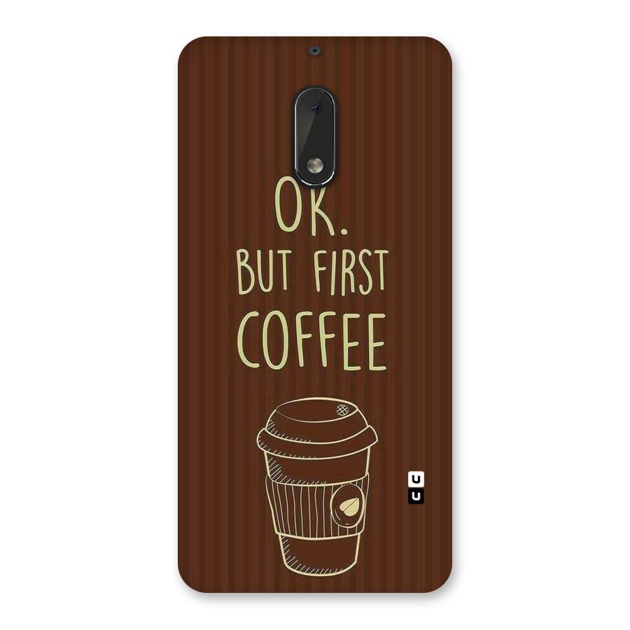 Coffee Stripes Back Case for Nokia 6