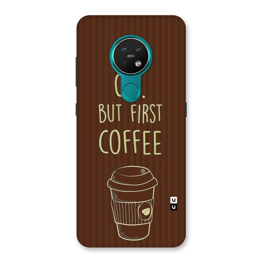 Coffee Stripes Back Case for Nokia 7.2