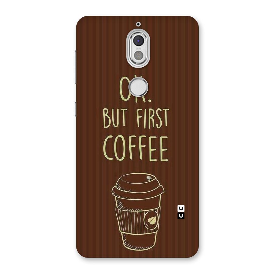 Coffee Stripes Back Case for Nokia 7