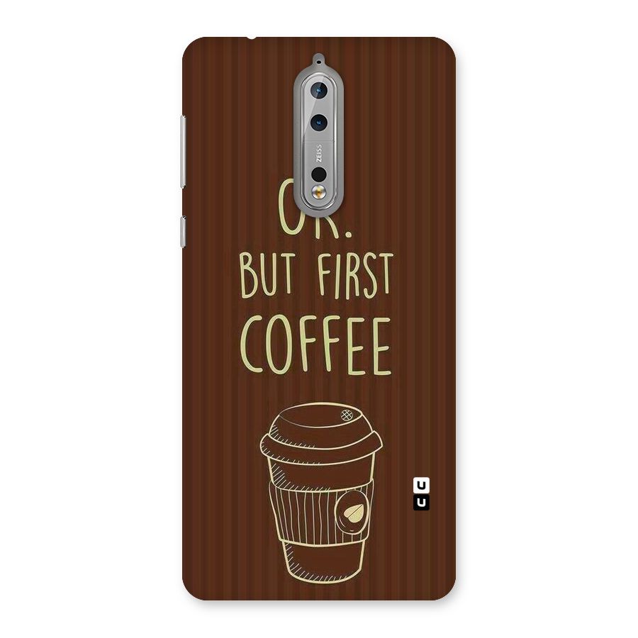Coffee Stripes Back Case for Nokia 8