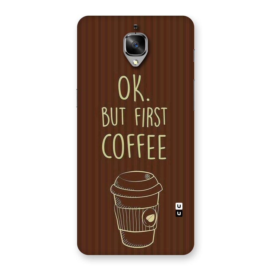 Coffee Stripes Back Case for OnePlus 3T