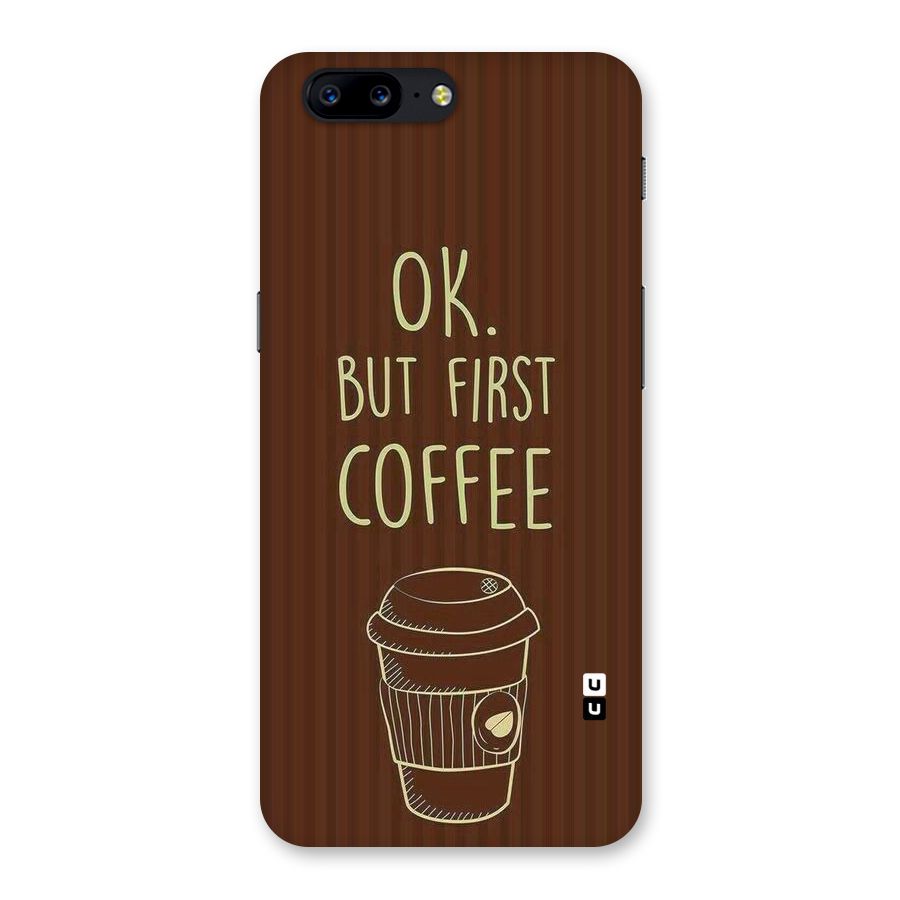 Coffee Stripes Back Case for OnePlus 5