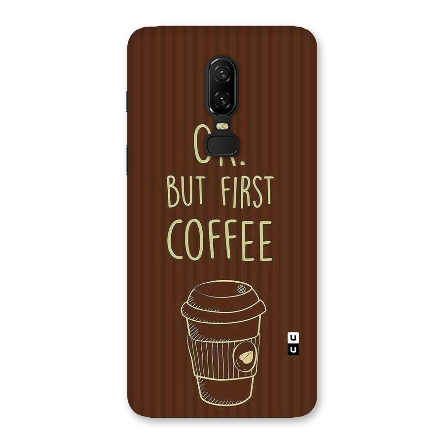 Coffee Stripes Back Case for OnePlus 6