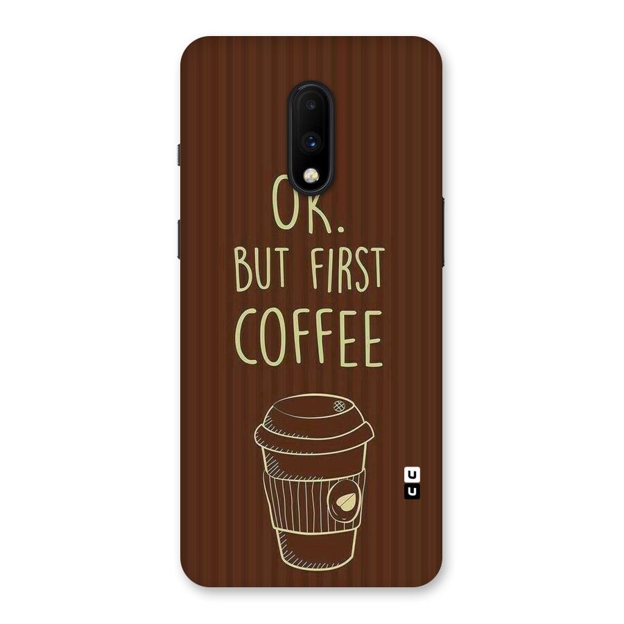 Coffee Stripes Back Case for OnePlus 7
